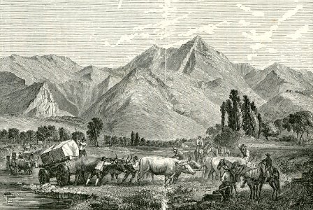 Veduta generale dei monti marmiferi di Carrara