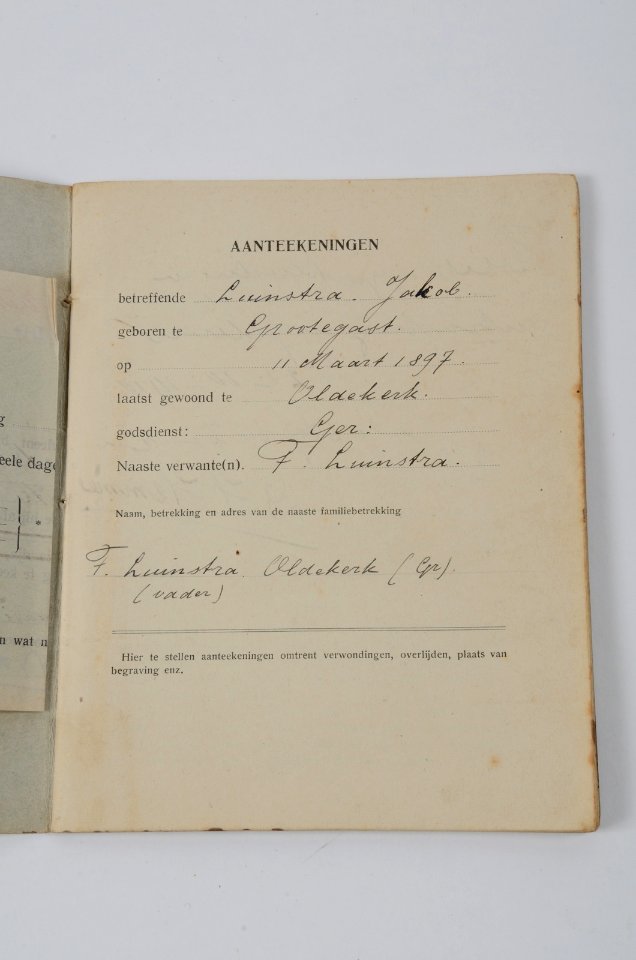 Veldzakboekje, item 3