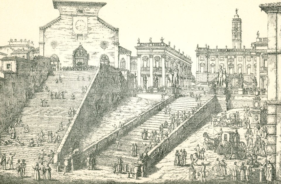 Veduta della chiesa di Santa Maria in Aracoeli
