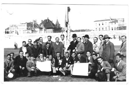 Velodrom, Kőbánya, a vándorzászló elnyerője - 1928.10.07 (28)