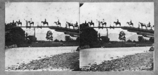 Venezuelischer Photograph um 1860 - Brücke über den Bocono (Zeno Fotografie)
