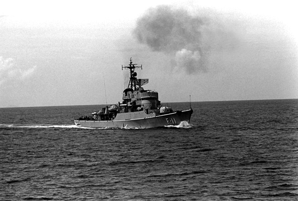 Venezuelan frigate Almirante Clemente (F-11) during Unitas XX 1979