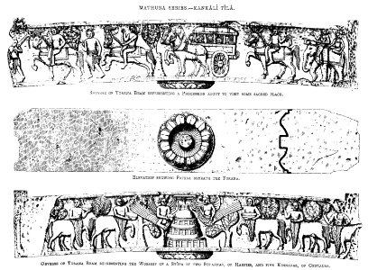 Veneration of a stupa Kankali Tila