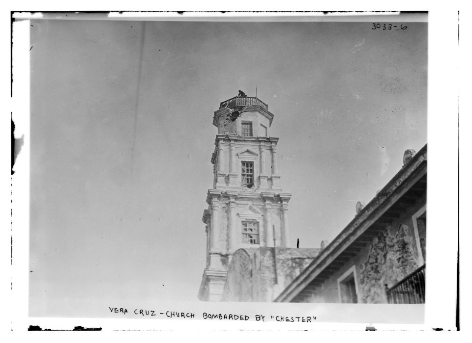 Vera Cruz - church bombarded by Chester LCCN2014695808