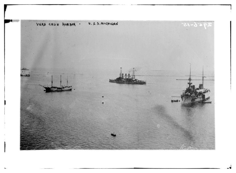 Vera Cruz harbor - U.S.S. MICHIGAN LCCN2014695166