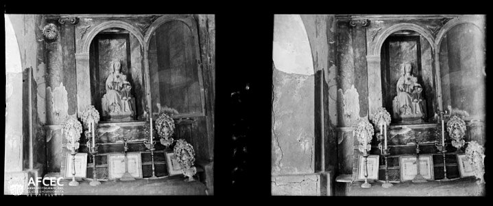 Verge a l'interior de l'església de Sant Salvador de la Mussara