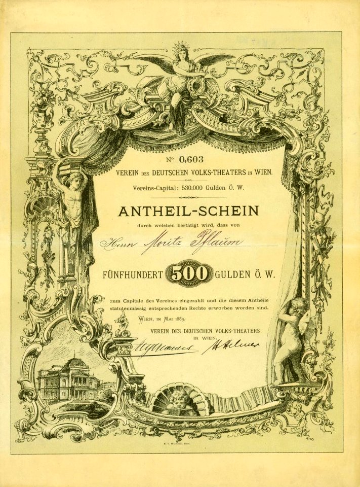 Verein des Deutschen Volks-Theater 1889