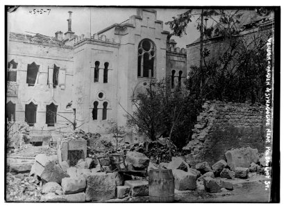 Verdun - Garden & Synagogue near Polboulhot St. (Rue des Frères Boulhaut) LCCN2014706738