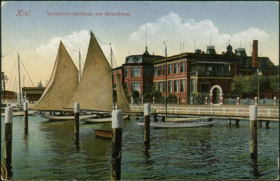 Vereinshaus des Kaiserlichen Yachtclubs am Strandweg (Kiel 27.827)