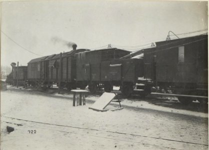 Verkehrsknotenpunkte und Versorgungslager in Galizien, wahrscheinlich im Abschnitt der 4. Armee nahe Kowel (BildID 15681384)