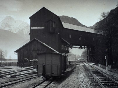 Verladestation beim Magnesitbergwerk Tux 1950