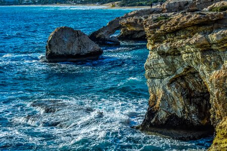 Rock seashore nature