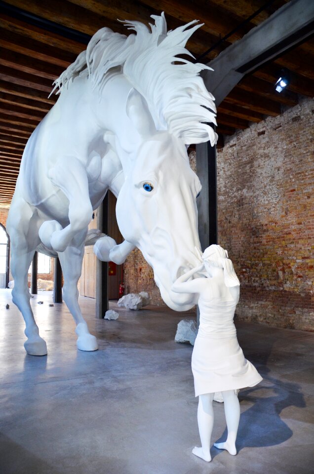 White thoughts sculpture