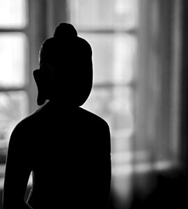 Meditation asia statue photo