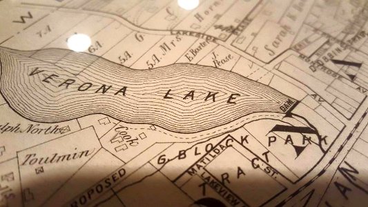 Verona Lake map from 1906