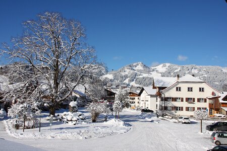 Snow landscape wintry allgäu