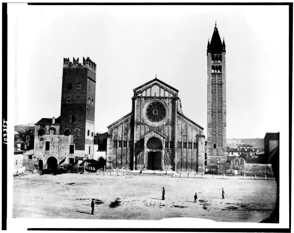 Verona. Church and campanile. St. Zenone LCCN91783733