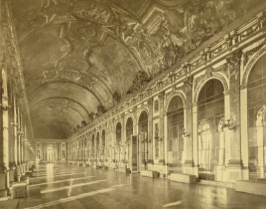 Versailles Palace. Hall of Mirrors 1858