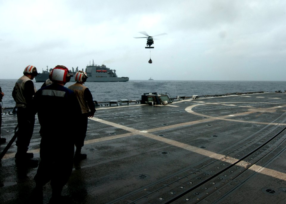 Vertical replenishment with USNS Sacagawea 120705-N-NL541-196