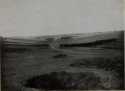 Verteidigungsfähiger Damm beim III-56 Bataillonskommando in Nowostawce (BildID 15450694)