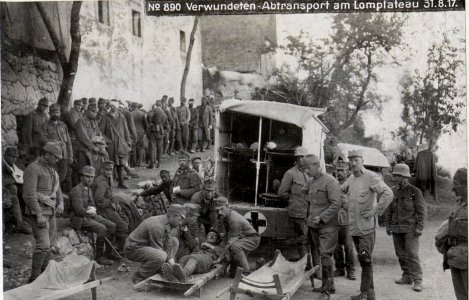 Verwundetenabtransport am Lomplateau (BildID 15602648)