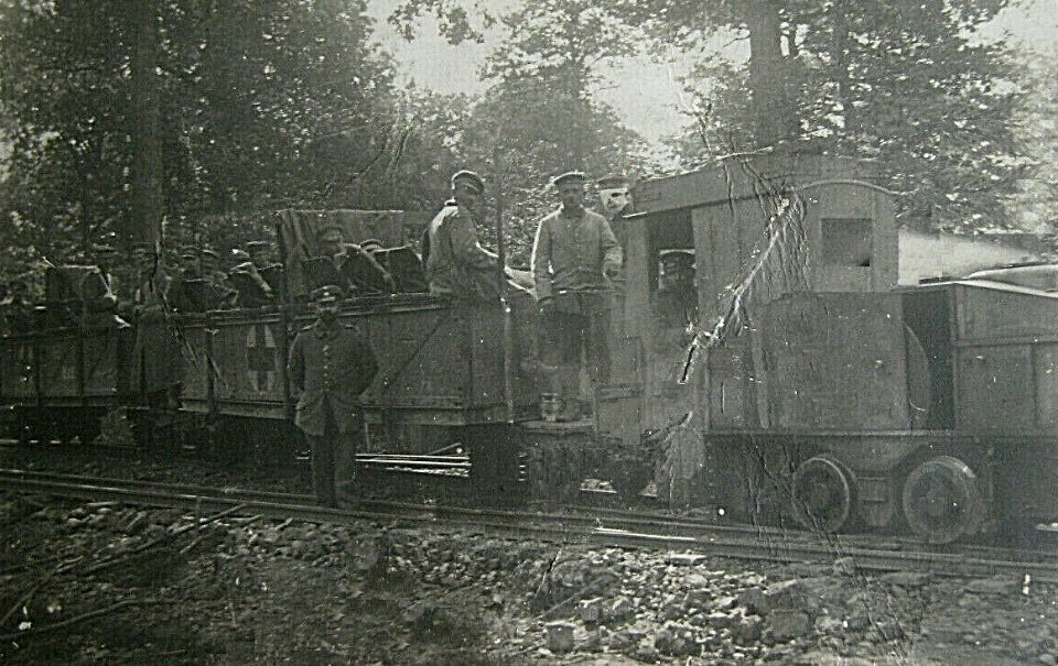 Verwundetentransport bei Verdun RS