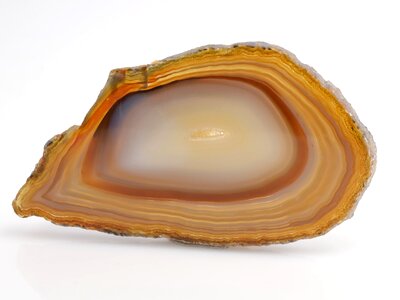 Agate orange semi-precious stone photo