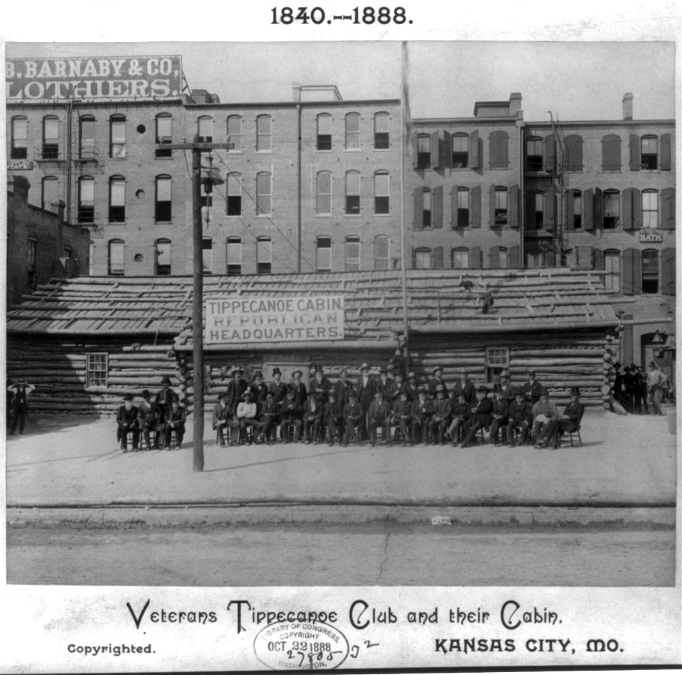 Veterans Tippecanoe Club and their cabin, Kansas City, Mo. LCCN2013645435