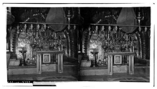 Via Dolorosa, beginning at St. Stephen's Gate. Calvary, (Twelfth Station of the Cross) LOC matpc.00885
