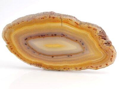 Agate orange semi-precious stone photo