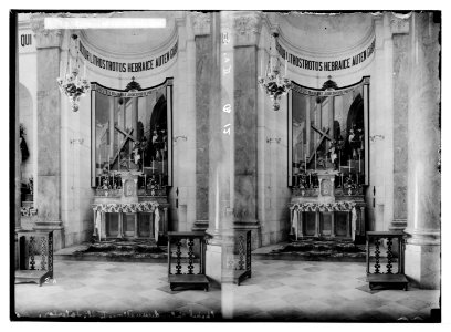Via Dolorosa, beginning at St. Stephen's Gate. Chapel of Condemnation. LOC matpc.05432
