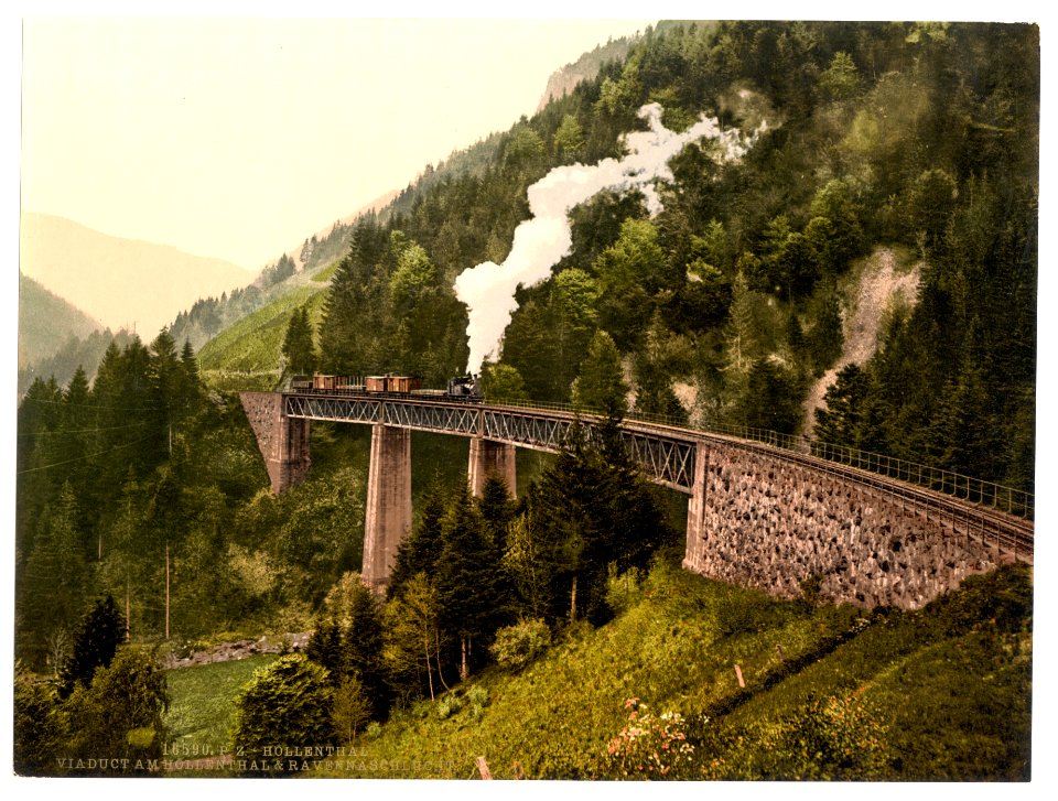 Viaduct and gorge, Hollenthal, Black Forest, Baden, Germany-LCCN2002696341
