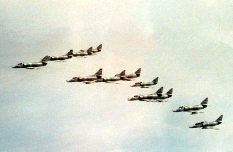 VF-43 Skyhawks on final flight 1993