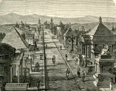 Via Appia coi suoi monumenti sepolcrali