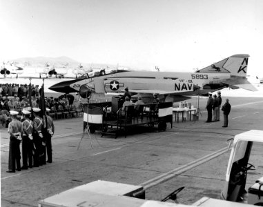 VF-21 receives F-4S Phantom IIs at NAS Miramar in December 1979 (NNAM.1996.488.202.017)