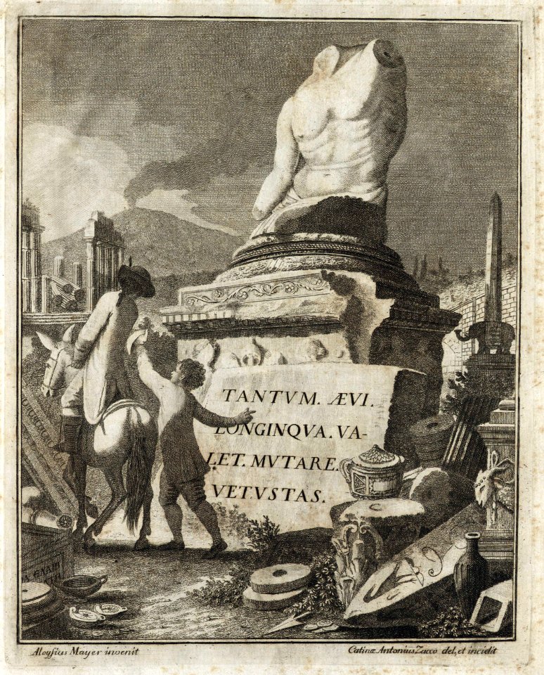 Viaggio per tutte le antichità della¬ Sicilia incisione di Antonio Zacco