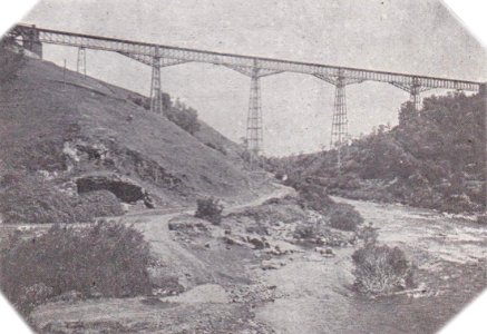 Viaducto del Malleco post-refuerzo - Congreso de Ferrocarriles del Estado (1929)