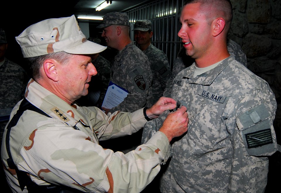 Vice Adm. Bill Gortney visits Sailors at NTM-A in Afghanistan (4679112852)