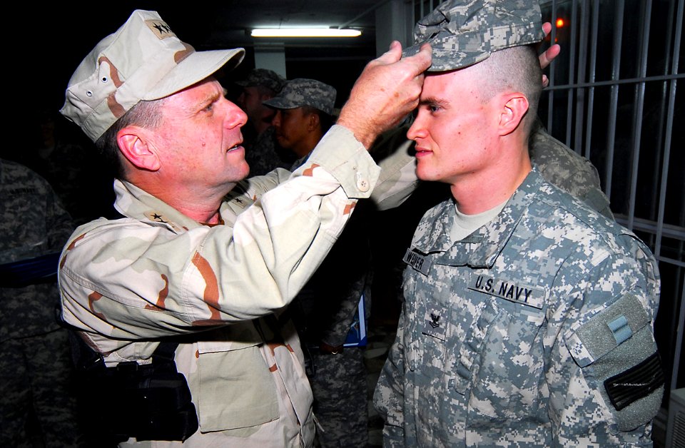 Vice Adm. Bill Gortney visits Sailors at NTM-A in Afghanistan (4679109336)