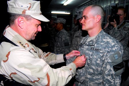 Vice Adm. Bill Gortney visits Sailors at NTM-A in Afghanistan (4679108916)