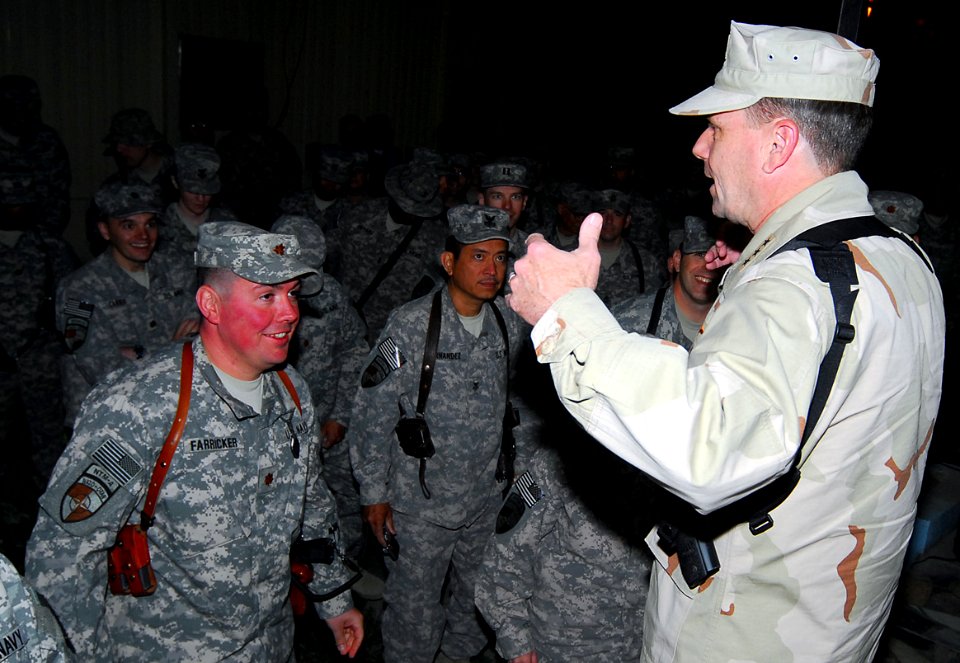 Vice Adm. Bill Gortney visits Sailors at NTM-A in Afghanistan (4678473917)