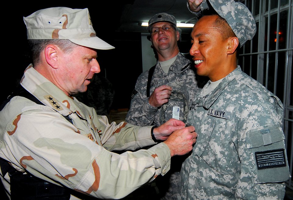 Vice Adm. Bill Gortney visits Sailors at NTM-A in Afghanistan (4679107926)