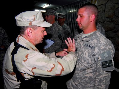 Vice Adm. Bill Gortney visits Sailors at NTM-A in Afghanistan (4679113328)