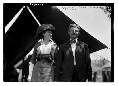 Vice Pres't Marshall & wife - Gettysburg LCCN2014693514