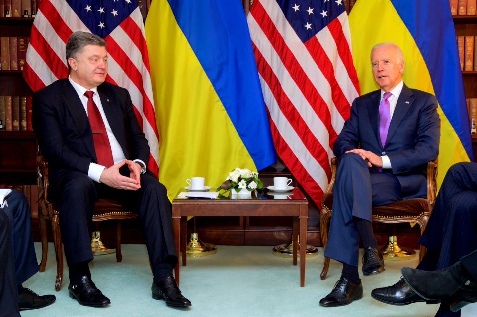 Vice President Biden Sits With Ukrainian President Poroshenko Before Meeting on Sidelines of Munich Security Conference 01