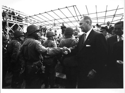 Vice President Lyndon B. Johnson visits Berlin photo