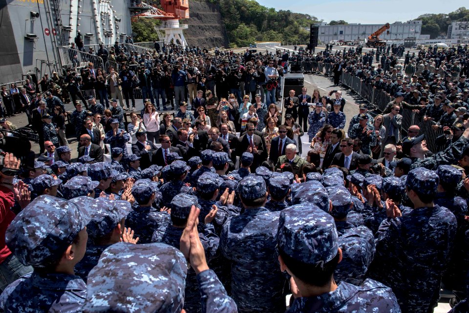 Vice President Michael R. Pence aboard USS Ronald Reagan 10