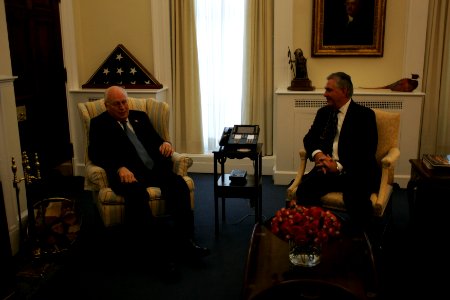 Vice President Cheney and Rex Tillerson