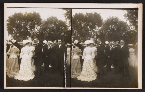 Vice President Fairbanks and Secretary of War Taft, at the President's lawn party - White House LCCN2013645462
