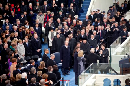 Vice President Joe Biden gets sworn in on Inauguration Day, January 21, 2013